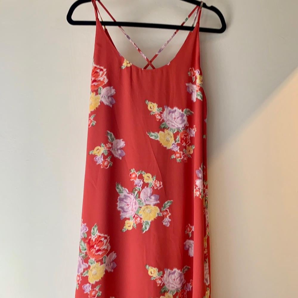 Carolina Bella Orange Floral Dress